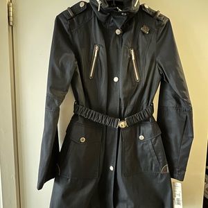 LAUNDRY nylon navy blue jacket